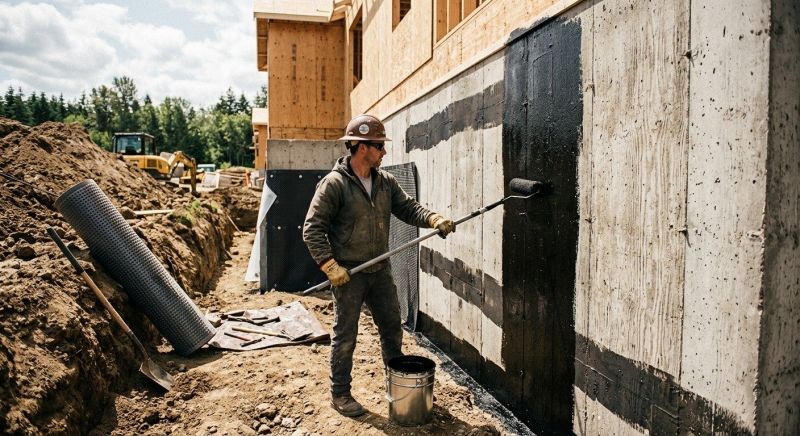 Foundation Waterproofing project example